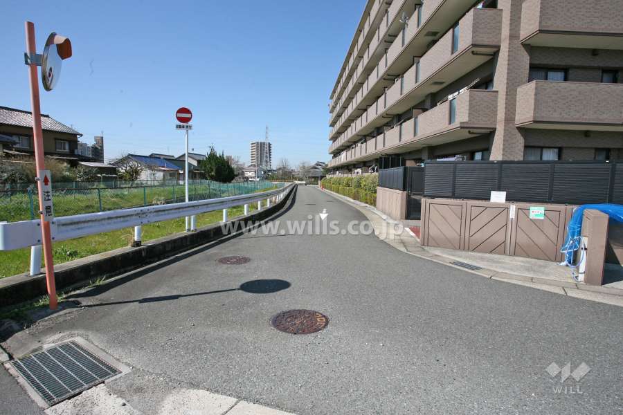 敷地南側の前面道路