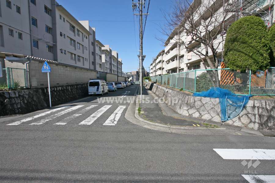 敷地南側の前面道路