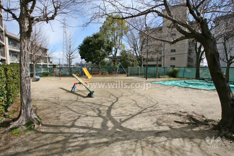 敷地に隣接した『大将ケ根南公園』