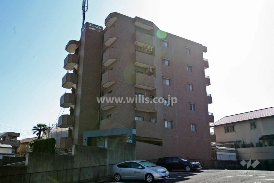 ユニーブル平手南ガーデンの外観（北西側から）