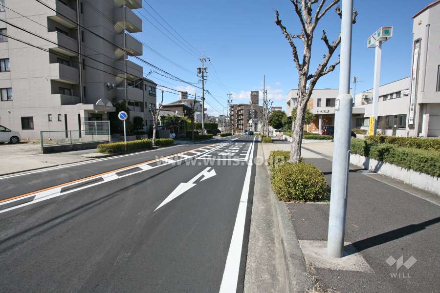 敷地北東側の前面道路