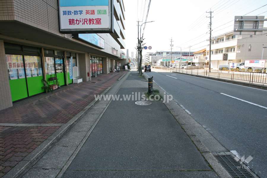 敷地北側の前面道路（東側から）