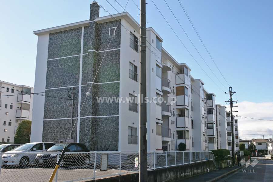 桃山住宅17号棟の外観(北西側から)