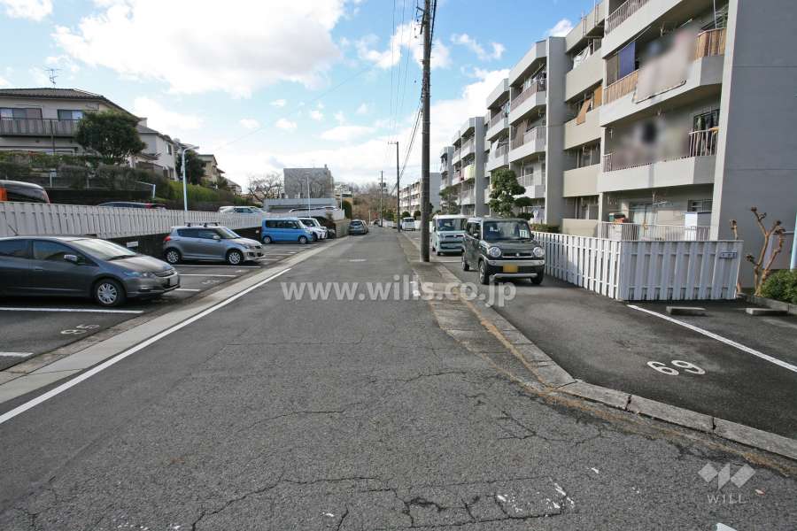 敷地南東側の前面道路