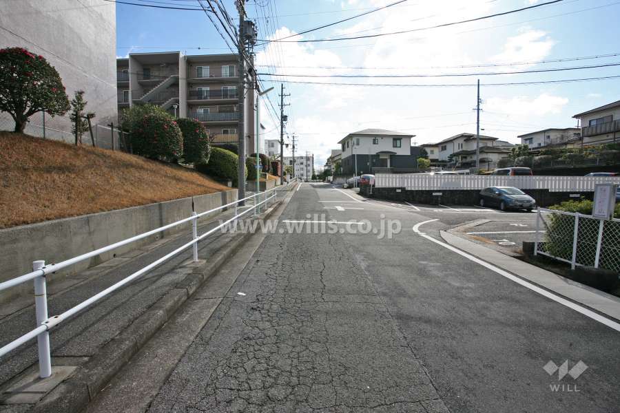 敷地北側の前面道路