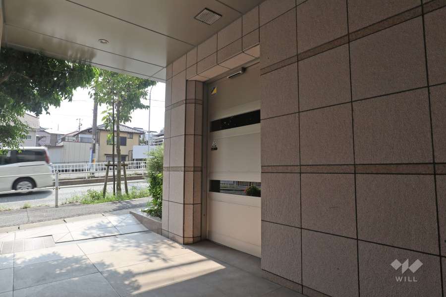 駐輪場の出入口