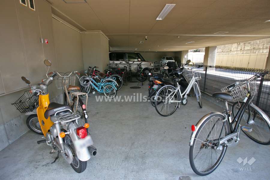 駐輪場とバイク置場