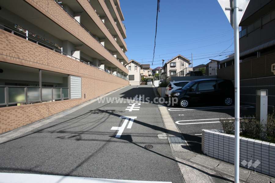 敷地南側の前面道路