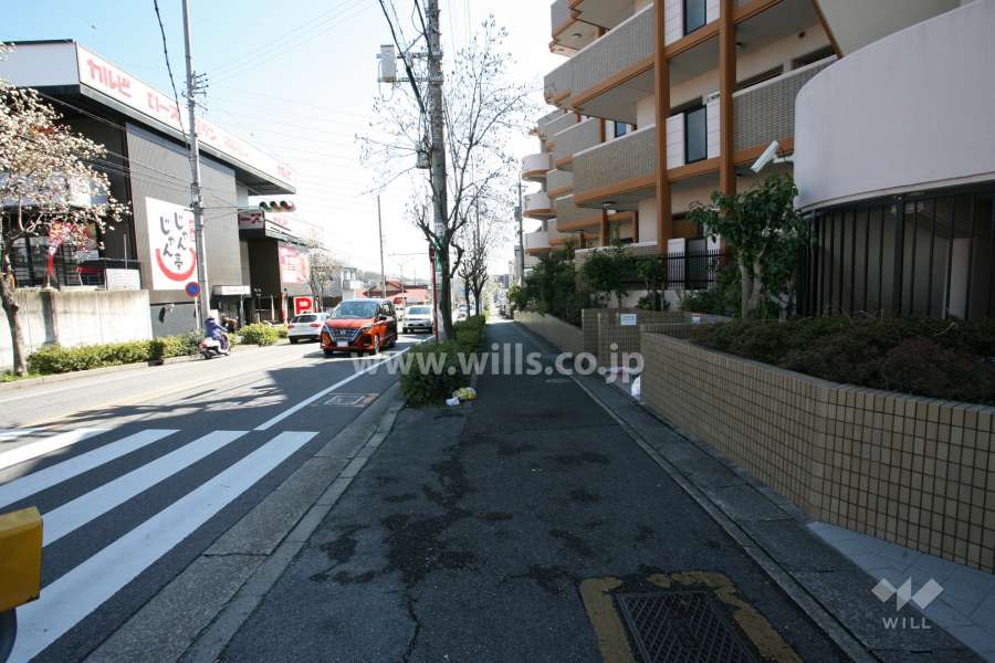 敷地北東側の前面道路