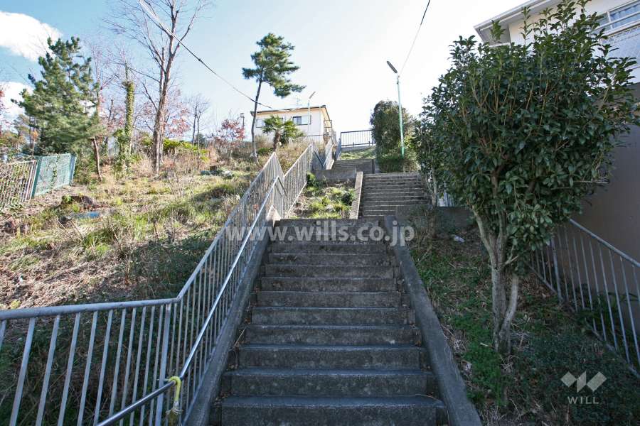 入り口への階段