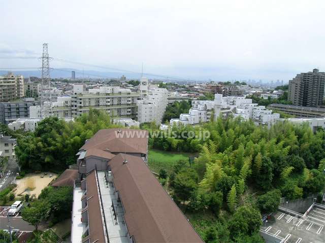北側から見た千里山ロイヤルマンションの遠景