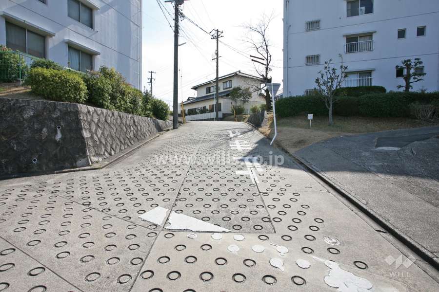 敷地東側の前面道路