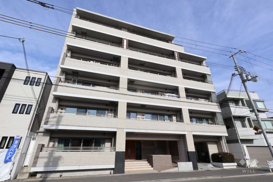 エヌヴィ住吉パークサイドの外観（南西側から）