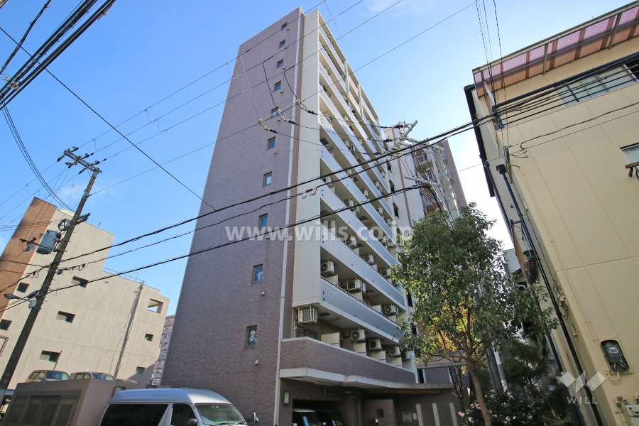 パラシオ塚本Ⅱの外観写真（北西側から）