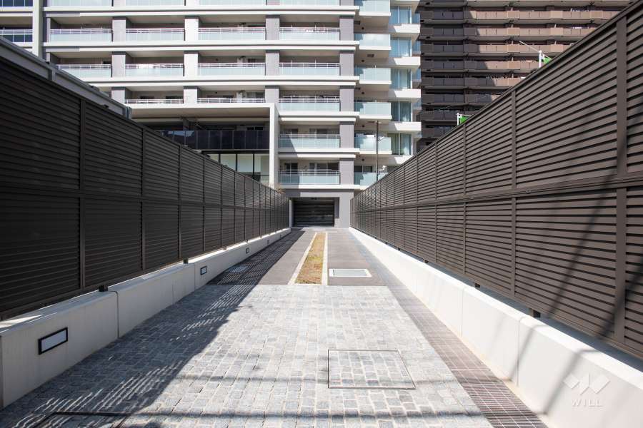 駐車場の出入口