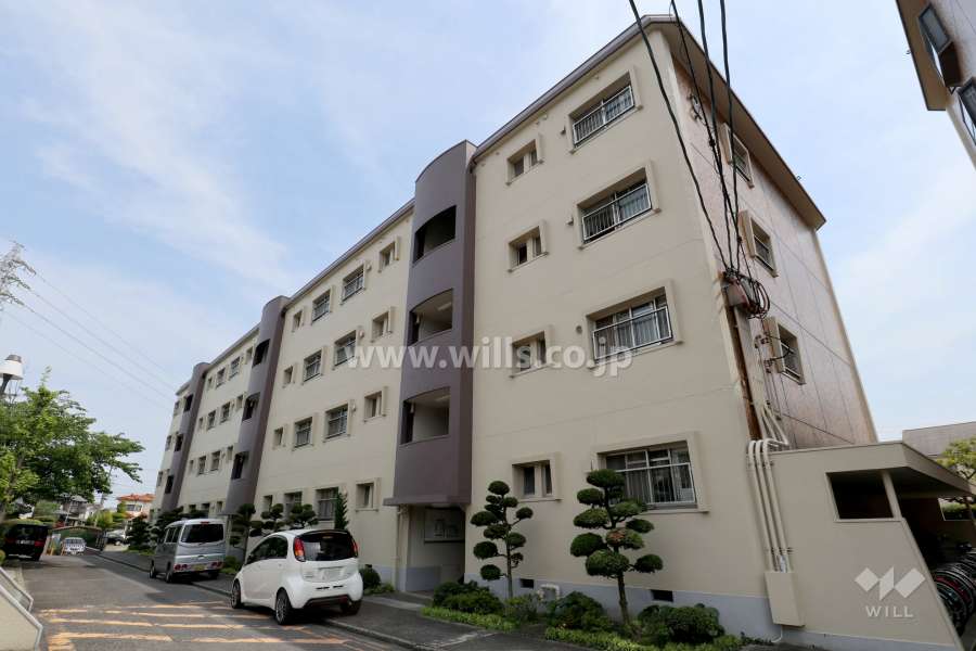 幸心東住宅2号棟の外観（北西側から）