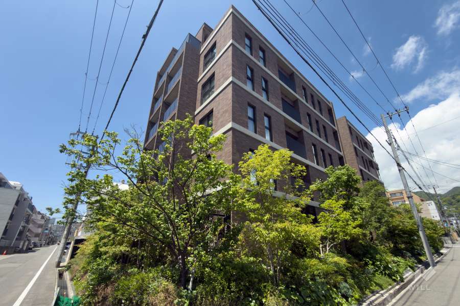 ジオ神戸本山中町の外観（北東側から）