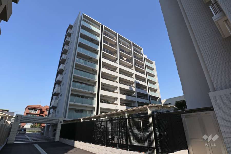 バンベール庄内通ザ・ガーデンの外観（南西側から）