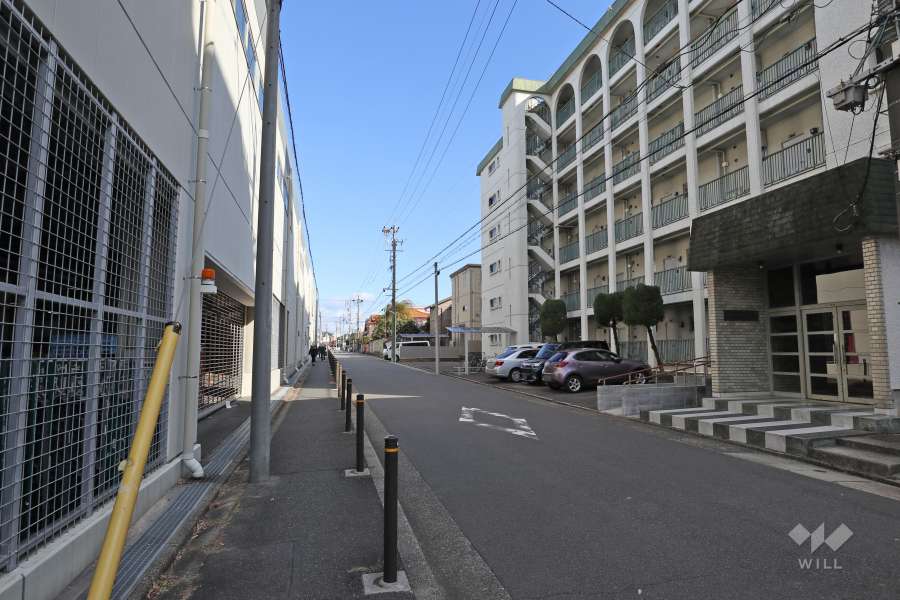 敷地北側の前面道路
