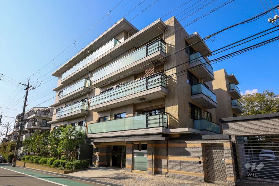 ユニハイムエクシア池田城南の外観（北東側から）