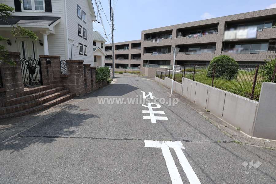 敷地南側の前面道路（東側から）