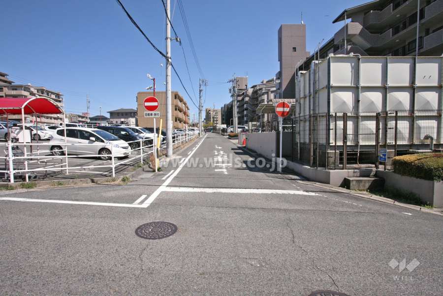 敷地北側の前面道路