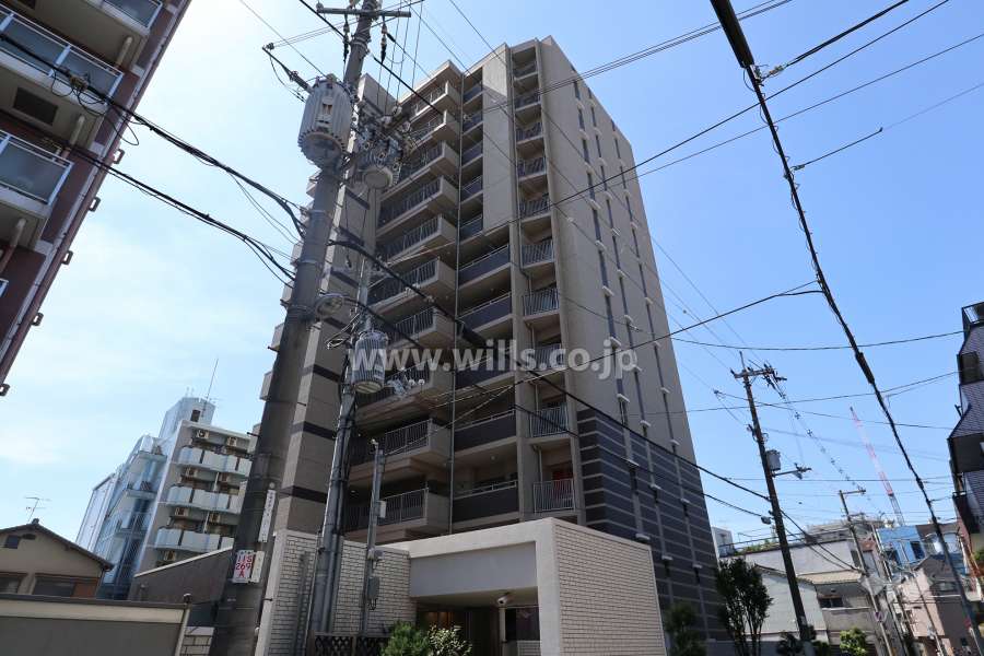 サンクタス塚本の外観（北東側から）