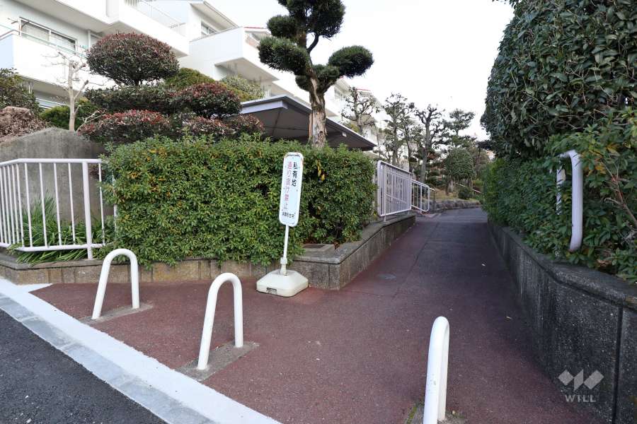 敷地北西側の出入り口