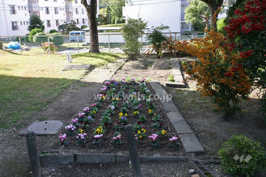 敷地内にある花壇