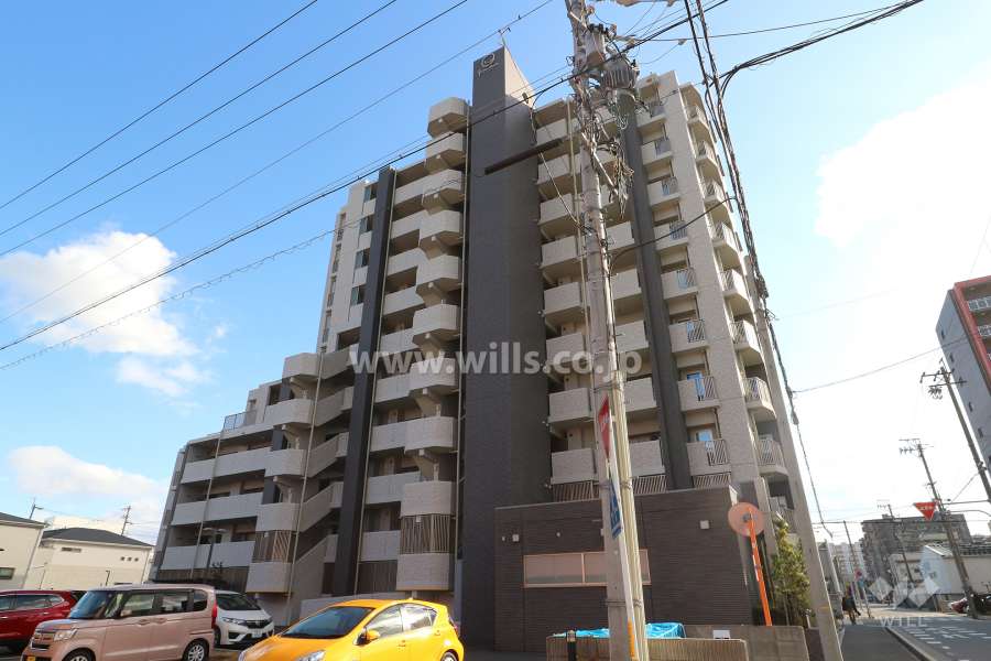 ザ・ブライムレジデンスの外観（北西側から）