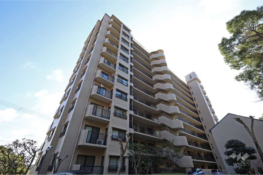 ツウィング宝塚中山１番館の外観（北西側から）