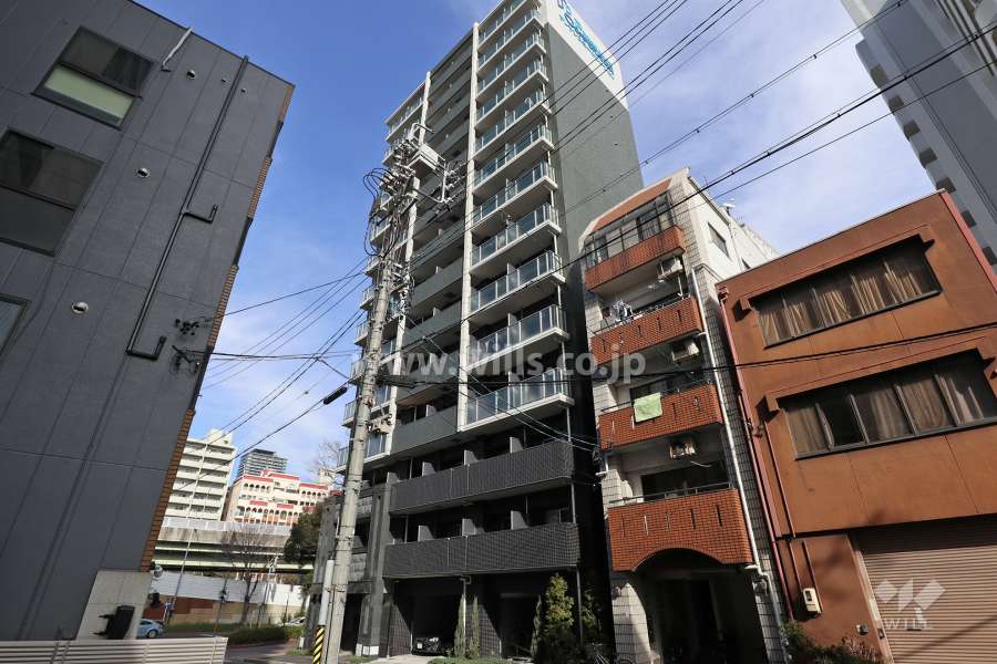 プレサンス大須観音の外観（南西側から）