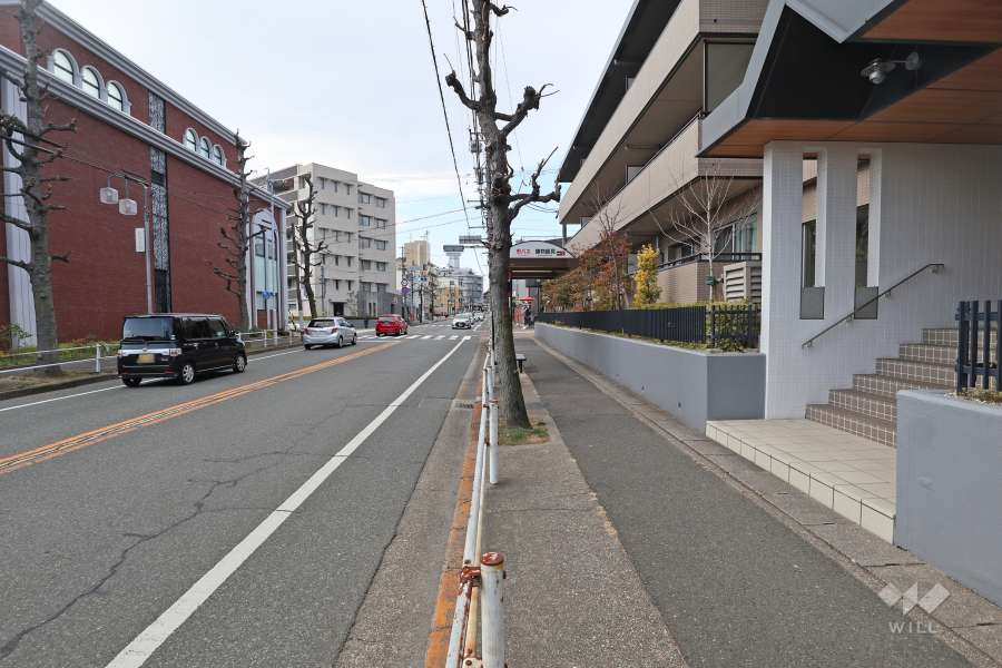 敷地南側の前面道路