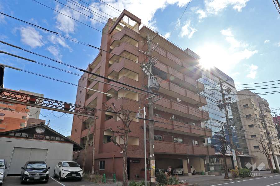 財形千代田マンションの外観（北西側から）