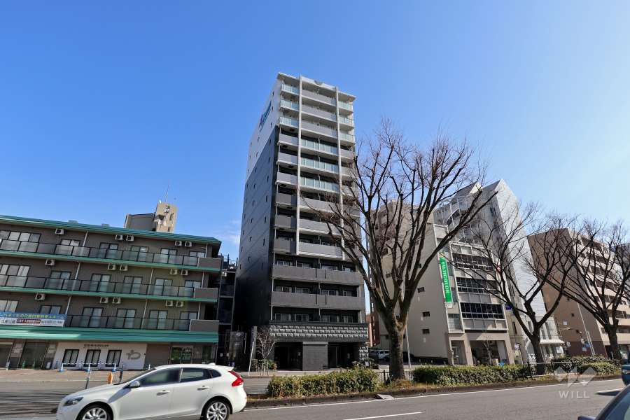 プレサンス久屋大通公園エアリーの外観（西側から）