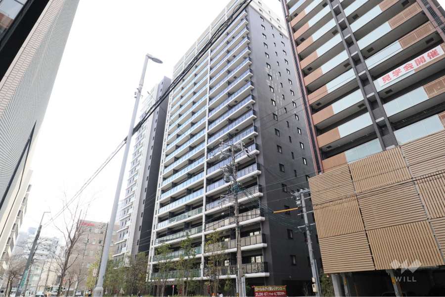 シティタワー葵の外観(北東側から)