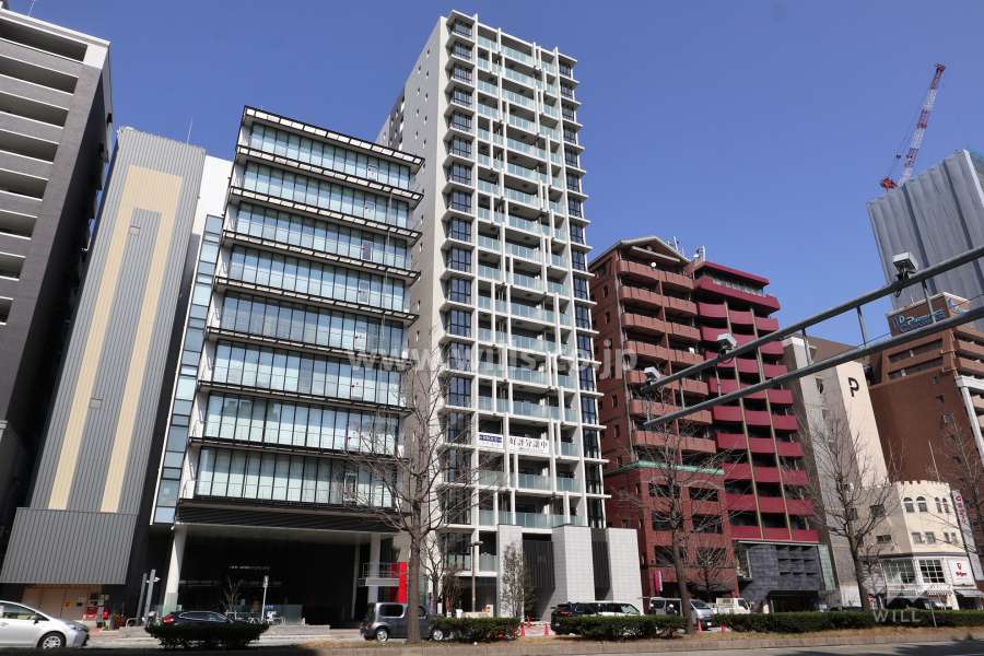 プラウド久屋大通の外観（南西側から）