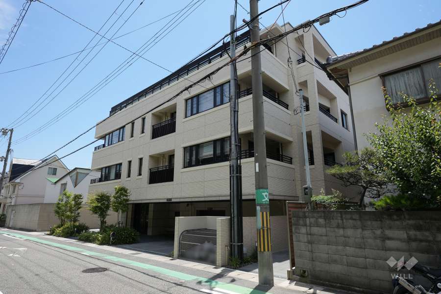 グラン　レ・ジェイド夙川レジデンスの外観（北西側から）