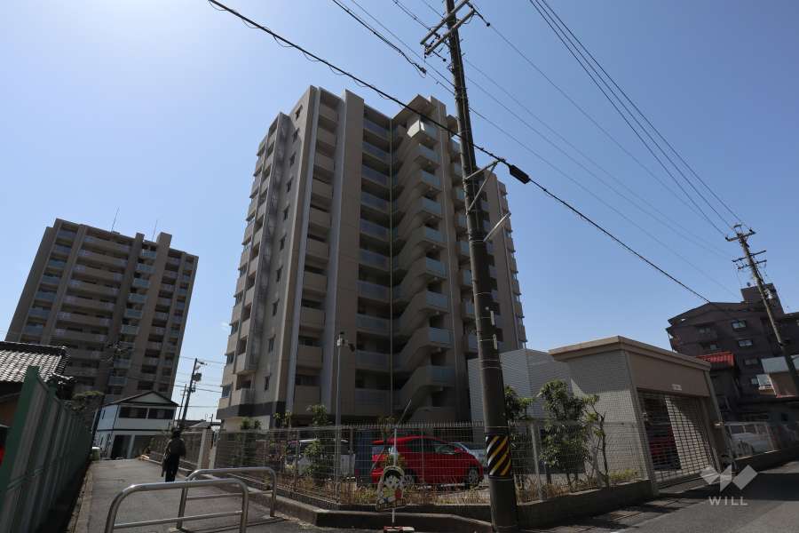 グレースメゾン新瀬戸2の外観（北東側から）