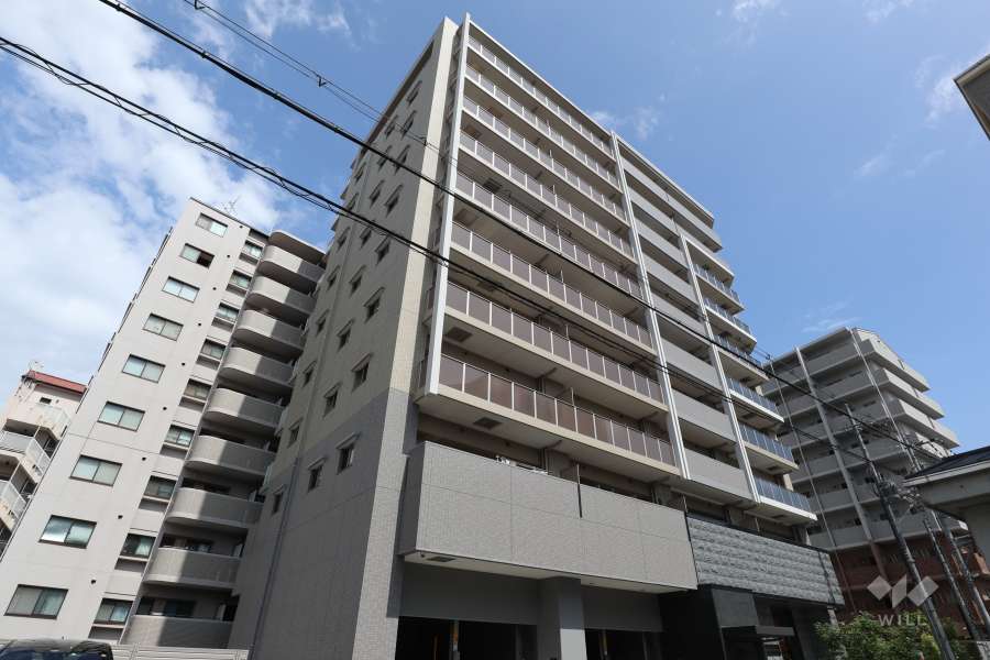 プレサンス ロジェ 伊丹郷町の外観（北西側から）