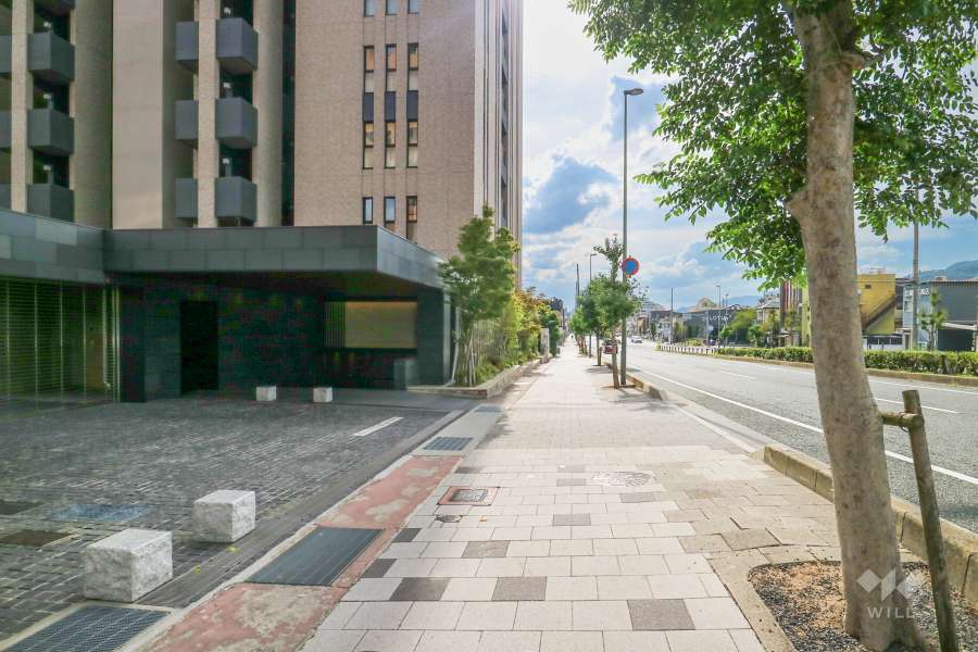 敷地北側の前面道路
