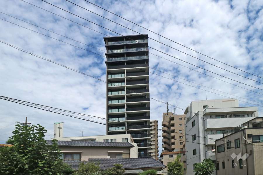 プラセシオン千種自由ヶ丘の遠景（南東側から）