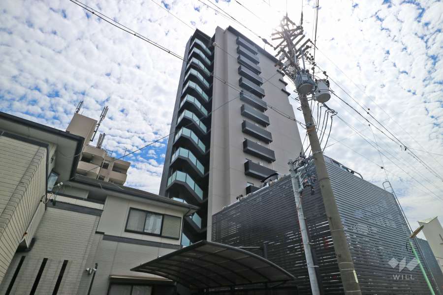 プラセシオン千種自由ヶ丘の外観（北側から）