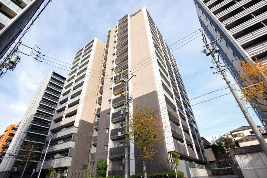 プレサンスロジェ金山の外観（南西側から）