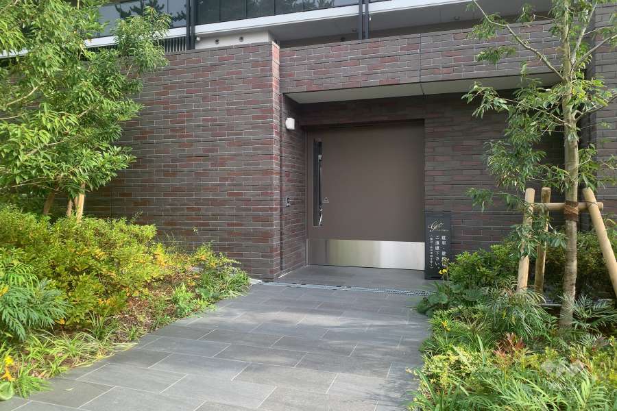 駐輪場の出入り口