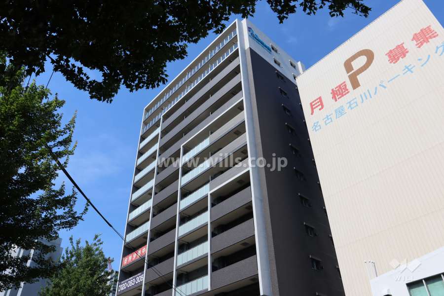 プレサンス ロジェ 名古屋駅 SOUTHの外観（南西側から）