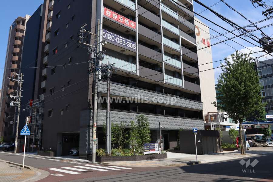 プレサンス ロジェ 名古屋駅 SOUTHの外観（北西側から）