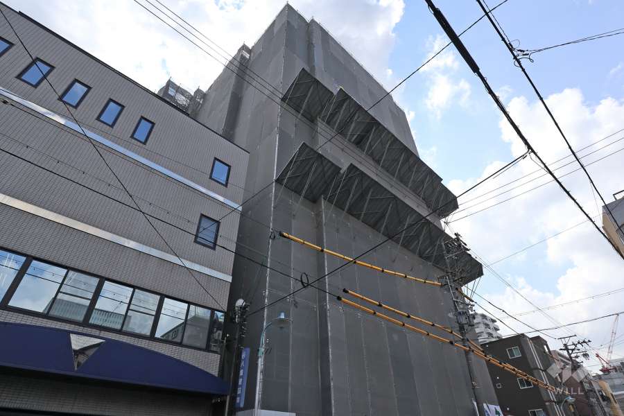 シティハウス名駅那古野の外観（北西側から）
