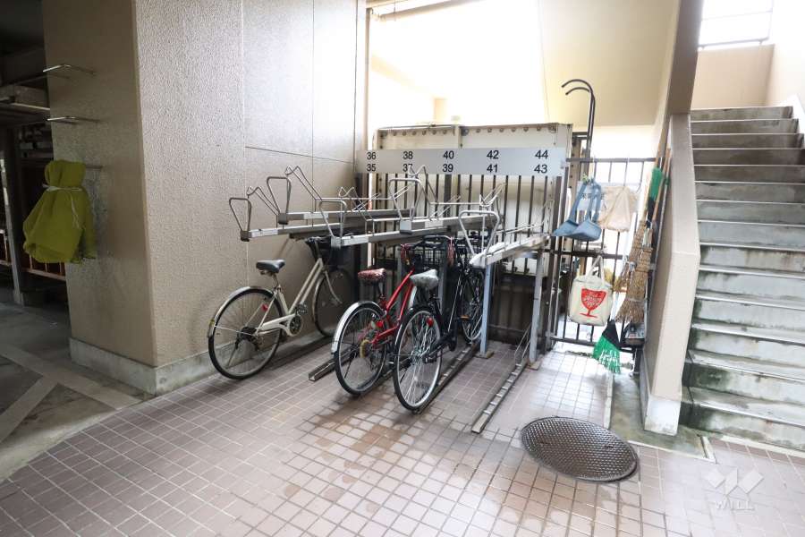 北東側にある駐輪場