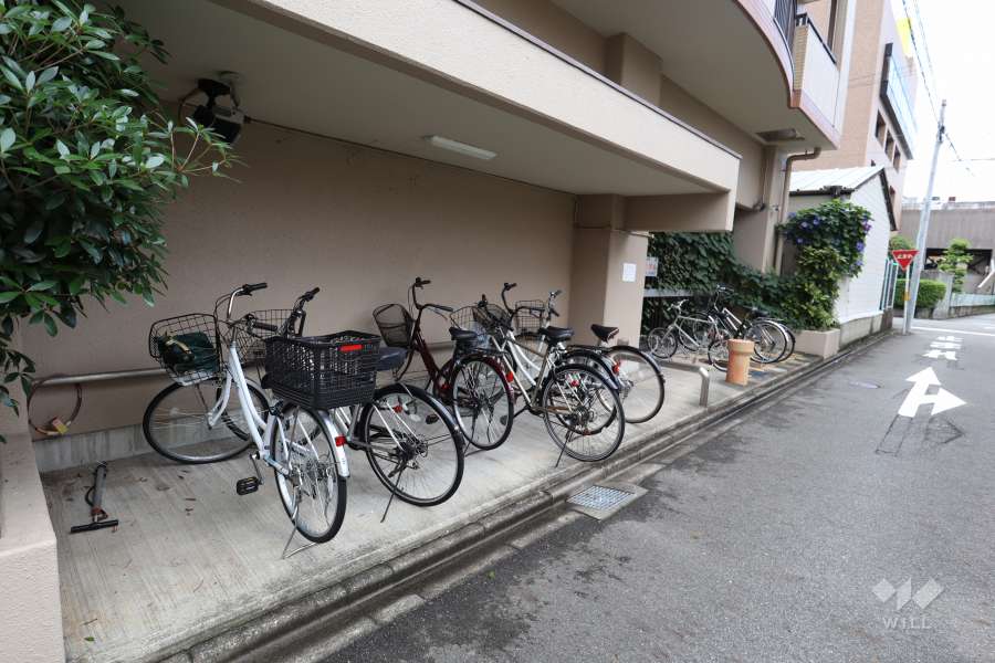 西側にある駐輪場